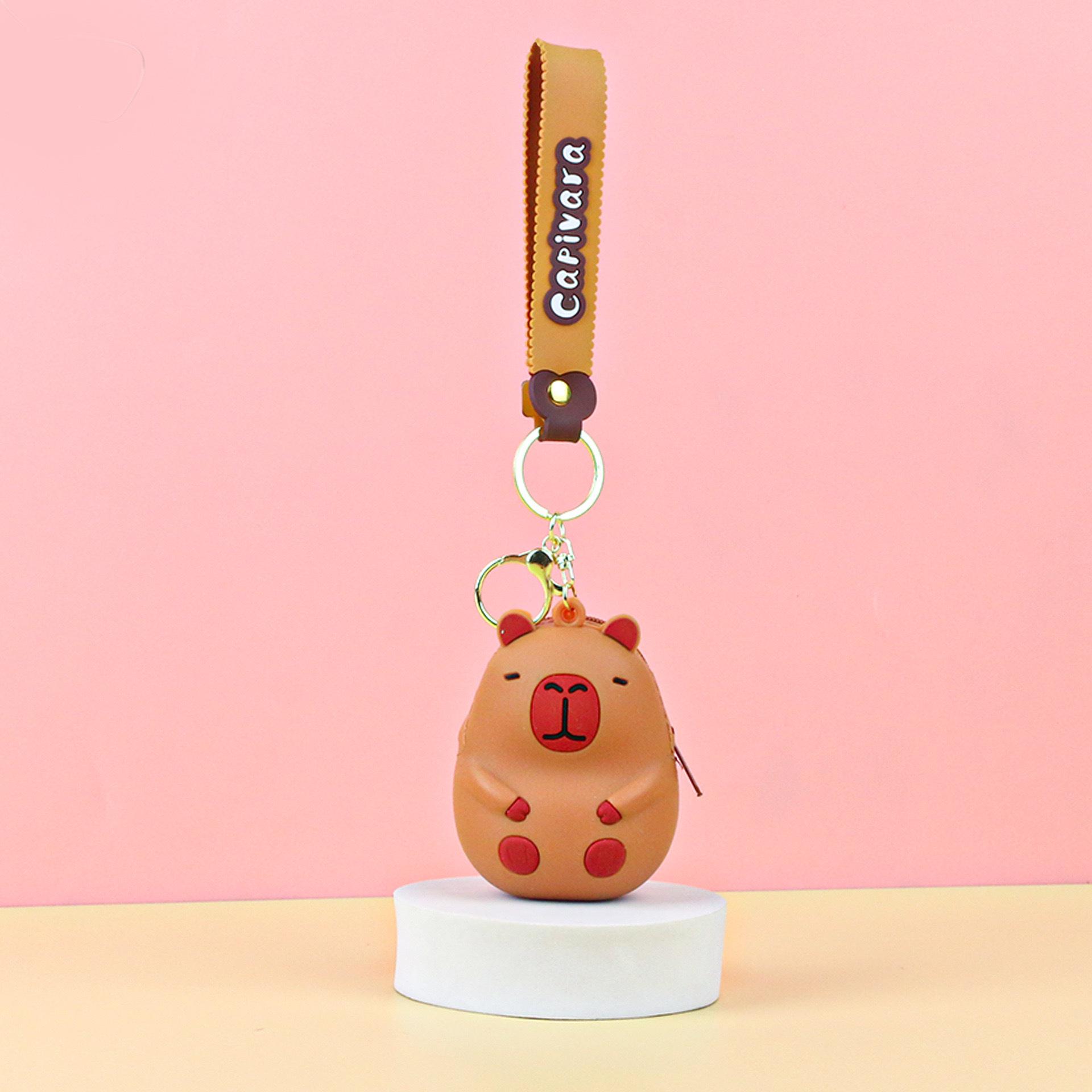 

Adorable Capybara Silicone Coin Purse - Cute Cartoon Design for Kids Random