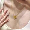 Vietnam Sand Gold Iris Necklace & Ring Set – Luxurious Valentine's Day Gift for Women