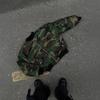 New tooling camouflage hooded jacket trendy loose men's top plus fat jacket