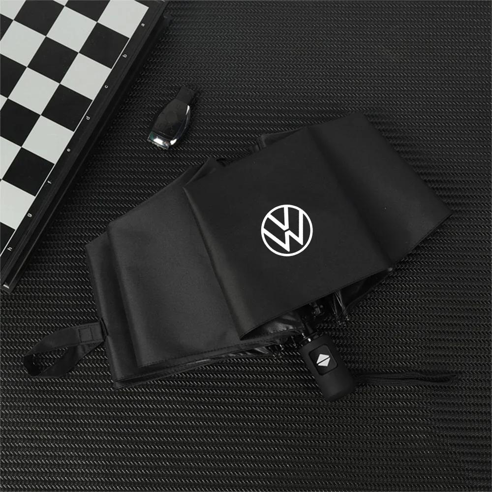 12 Bone Fully Automatic Umbrella UV Resistant Folding Umbrella For Volkswagen VW GTI Golf Polo Tiguan Passat Jetta Lavida Rline