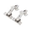 2PCS Full Overlay 135 Degree Hinge 3D Adjustable Concealed Hardware Folded Door Hinge Clip-On Design Lazy Susan Hinges