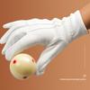 2pcs Billiard Gloves Competition Referee Gloves Professional White Gloves with Snap Cuff Polyester Cotton