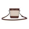 Bally Letter Micro Logo Adjustable Shoulder Strap Leather Bucket Bag Crossbody Shoulder Bag Women Bags Brown Beige 6311707
