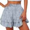 Falda Corta Elástica Estampada de Moda para Mujer Verano 2025