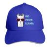 No Prob Llama Alpaca Curved Brim Printed Baseball Cap Sun Hat Travel Cap Sandwich Cap Adjustable Trucker Hat