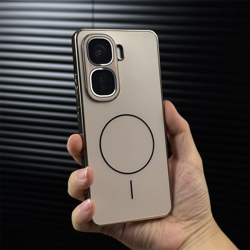 Suitable for iQOONeo11pro Mobile Phone Case, Fine Ring Magnetic Attraction Electroplating AG Matte, with Its Own Lens Film, All-inclusive Anti-drop.