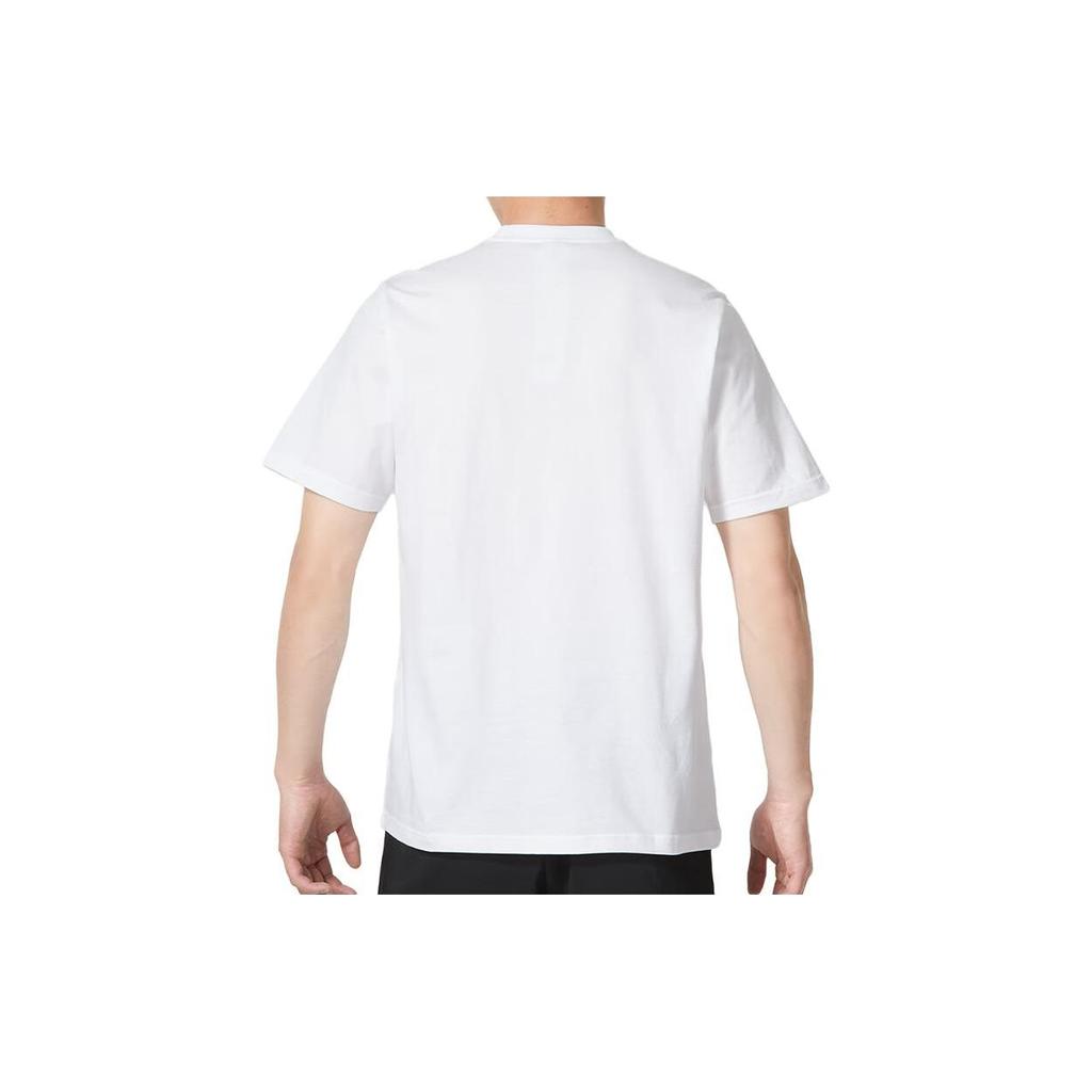 Adidas Alphabet Logo Print Crew Neck Casual Short Sleeve T-Shirt Men Tops White HS2522