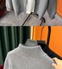 Men's Slim Fit Stand-Up Collar Zip-Up Cardigan - Versatile Solid Color Knitwear for Autumn and Winter