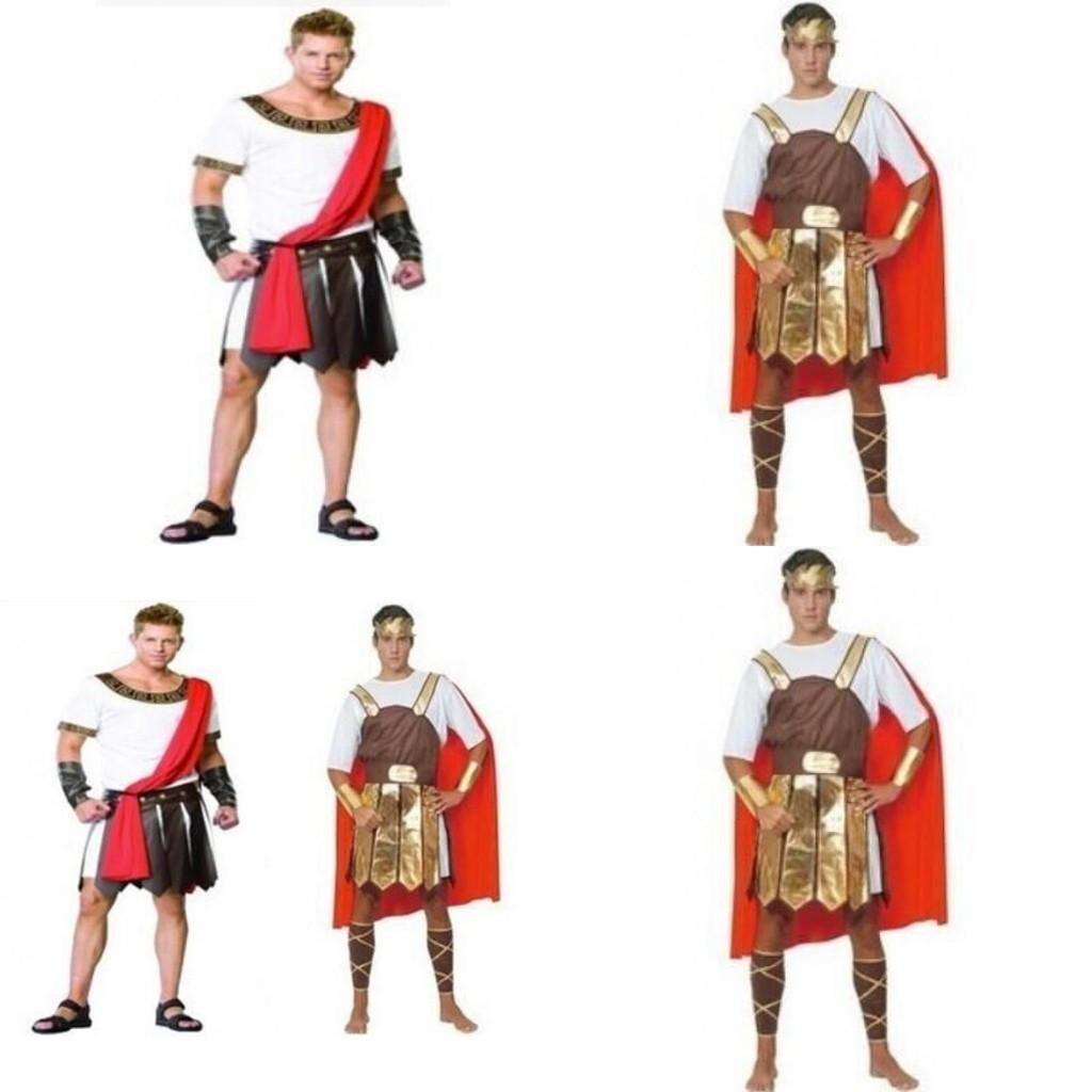 Striking Adult Male Roman Gladiator Costume Featuring Rich Color And Comfortable Fit For All Seasons
