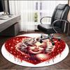 Marilyn Monroe Print Rond Tapijt, Wasbaar Vloerkleed, Voor Entree Slaapzaal Wasruimte Kantoor Studeerkamer, Woondecoratie Verjaardag Kerstcadeau