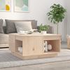 Day and Night - Day and Night Solid Pine Wood Coffee Table 60x61x32.5 Cm