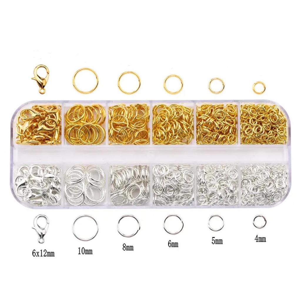 Boxed DIY Jewelry Accessories with Lobster Clasp and Single Loop