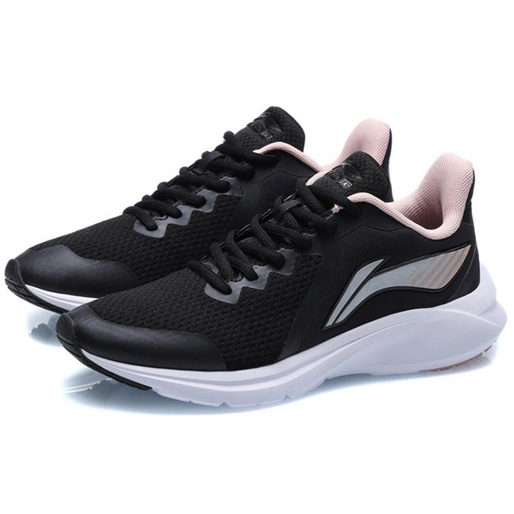 Li Ning Cushioning Low Top Running Shoes Women's Black ARHQ334-4