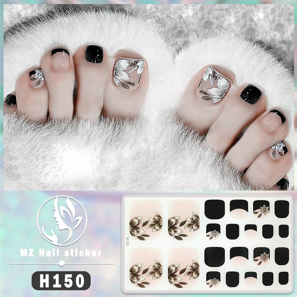 H New Nail Sticker 3D Diamond Nail Sticker Waterproof Long-lasting White Nail Sticker