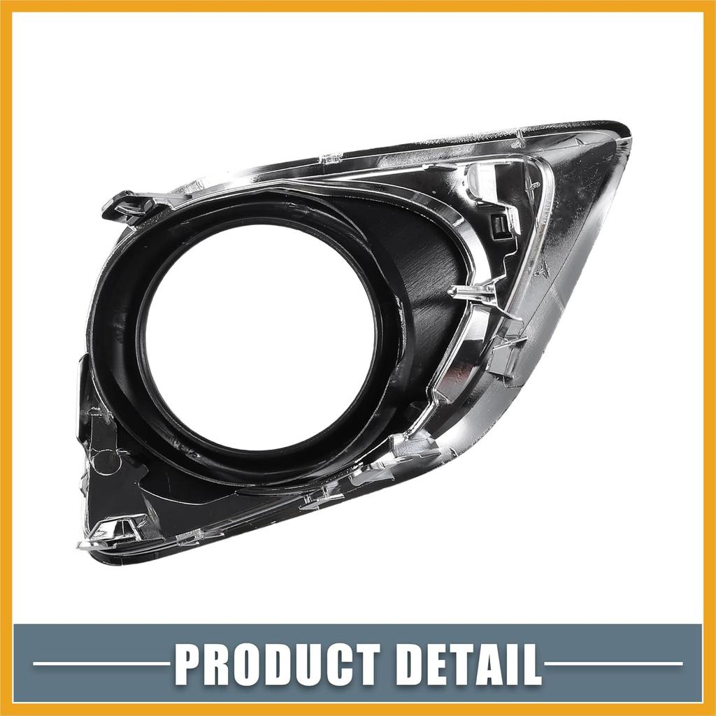 Linke Rechte Seite Nebelscheinwerfergitter Abdeckung Zierleiste 520400T010 520300T010 für Toyota Venza 2013 2014 2015 2016 Schwarz 1 Paar Ersatz