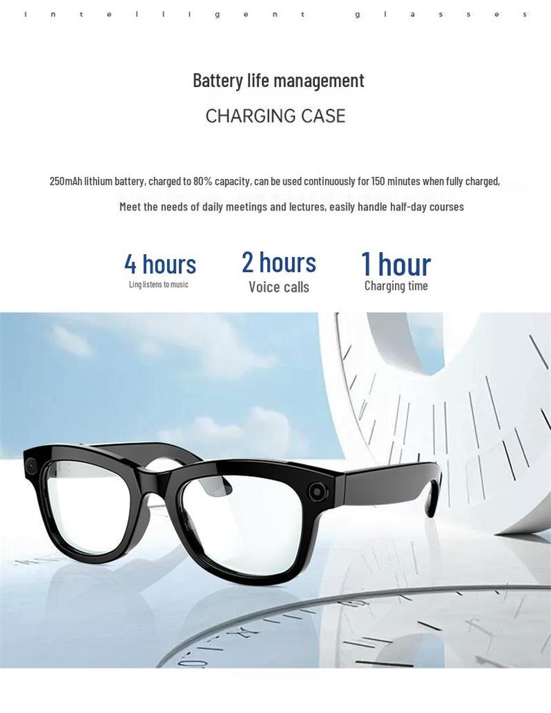 2026 AI Smart Glasses: HD Camera, Video Recording, Image Recognition & Translation