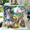 Alice Blanket Alice In Wonderland Blanket Flannel Blanket Bedding Throw Soft Cartoon Bedspread Sofa Blanket Kids Blanket Gift