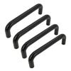 4 X Black Furniture Handle 96 Mm