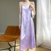 Elegant Satin Camisole Midi Dress - Spring/Summer Slimming Loose Fit for Women