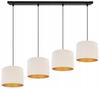 Elegant Hanging Lamp Golden Velvet Lampshade Selection