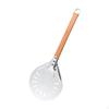 Perforated Pizza Peel Lightweight with Hanging Loop for Home Cooks L Blk Handle