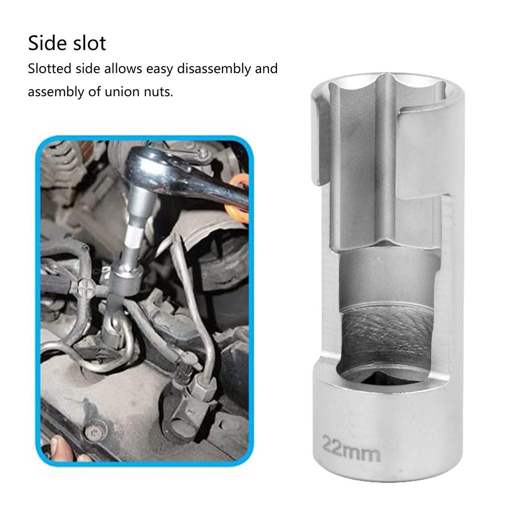 9Pcs Oxygen Sensor Socket Set O2 Sensor Removal Tool Oil Pressure Sensor Socket Wrench Set 10-22mm