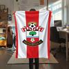 1PC Southampton FC Print Flannel Blanket, High Quality Comfortable for All Seasons, Home Decor, Warmth and Comfort, Perfect for Christmas Gifts