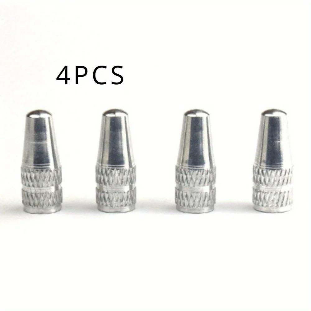 4PCS French Valve Caps CNC Bicycle Aluminum Valve Caps Colored Valve Covers Valve Stems 1