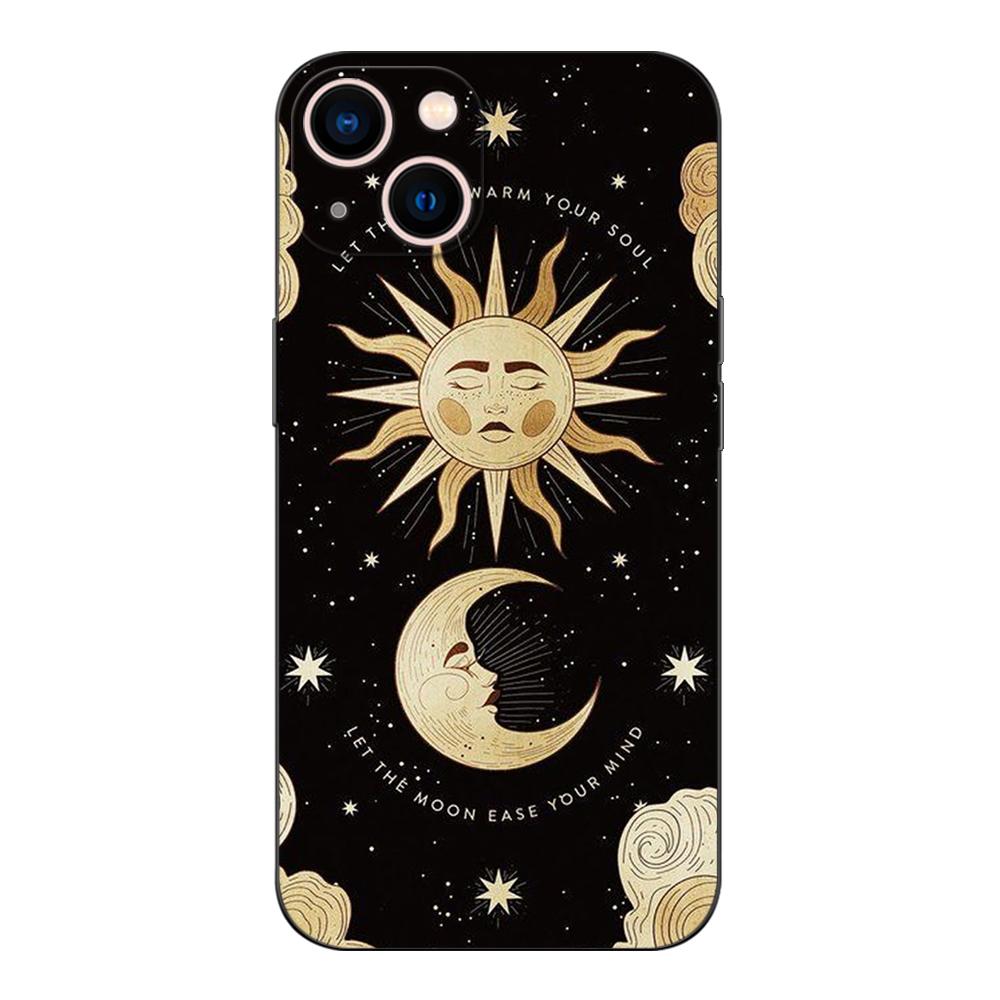 Black Tpu Case For Xiaomi mi 11i 5G Redmi Note 11 11S Pro PLUS 4G 5G Cover The Whimsy of the Moon