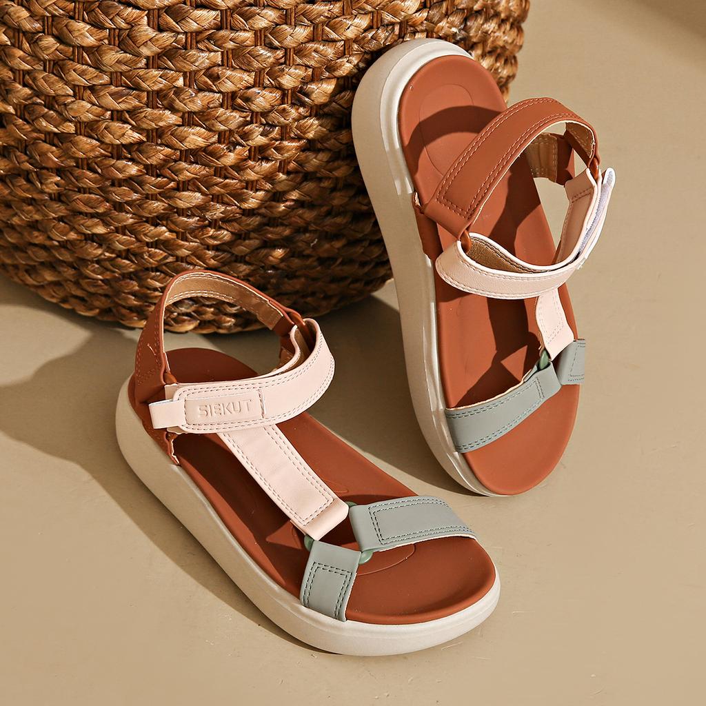 Summer women's sports and leisure platform sandals new Velcro open-toed beach shoes light and comfortable women's shoes