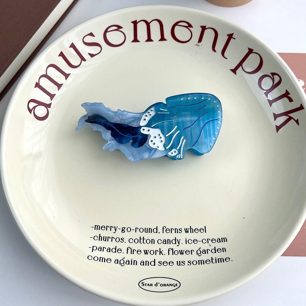 Korean Style Cartoon Animal Hair Clip Sweet Cute Shark Clip Fashion Jellyfish Hair Claw  Female