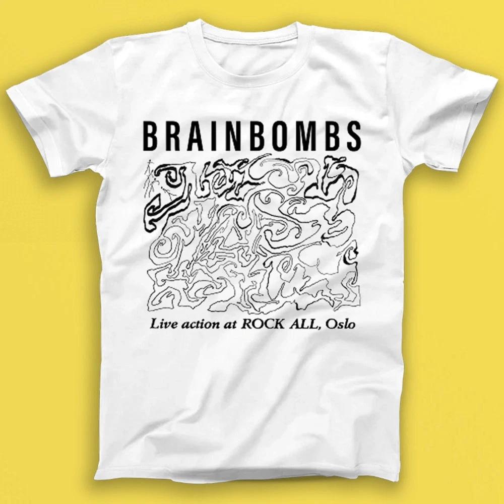 Brainbombs Live Action At Rock All Oslo Punk Rock Music Gift Tee T Shirt T2012 S