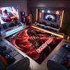 1PC Custom Name "Dark Reaper's Strike" Theme Floor Mat Ideal for Living Room, Game Rooms, Office, Bedroom,Floor Mat Playful Design
