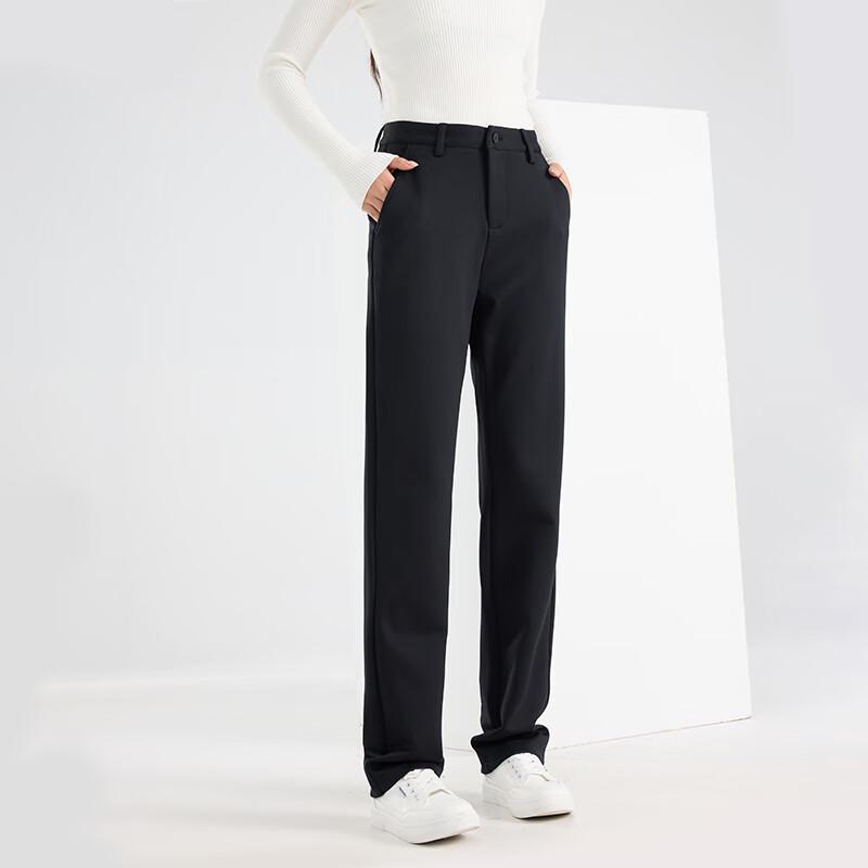 Fengxun Women's Anti-Wrinkle Straight-Leg Casual Pants