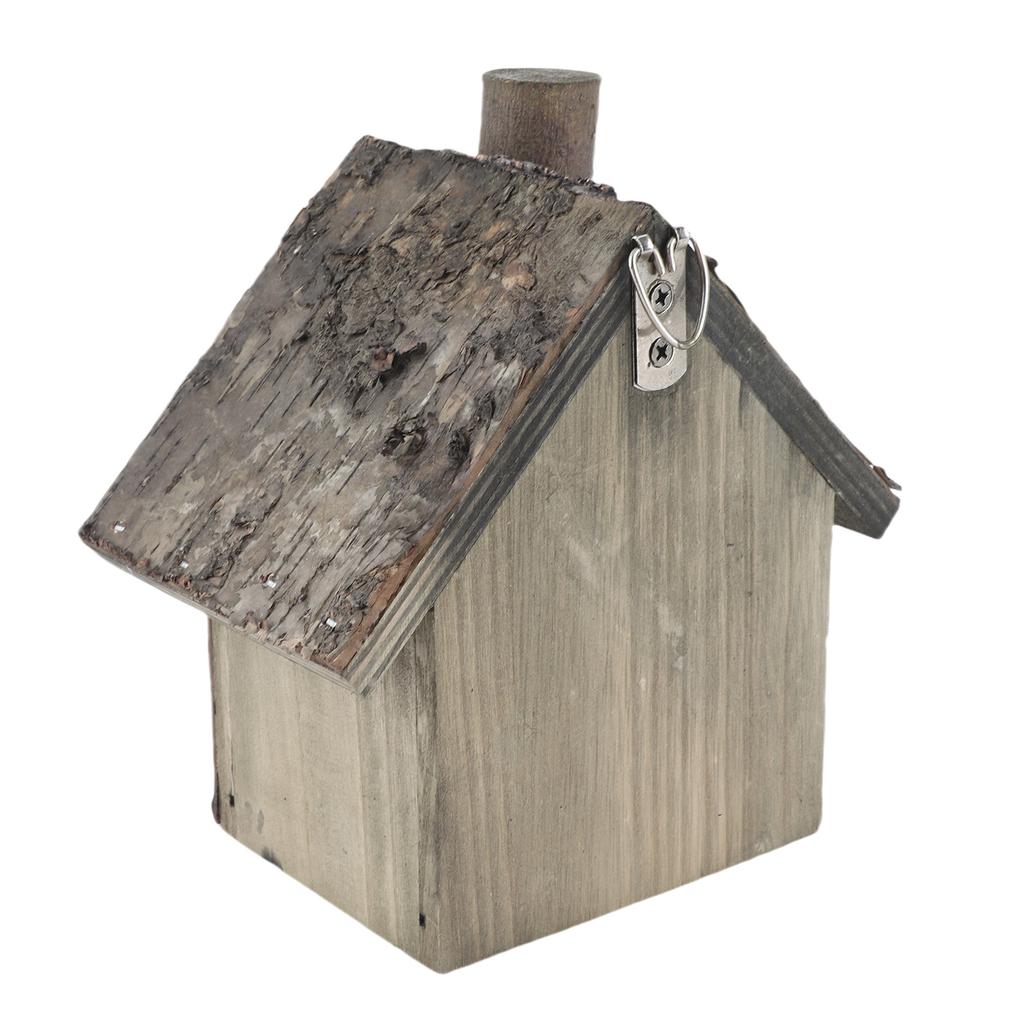 Wooden Hanging Bird House Wet Proof Bird Resting Place for Home Garden Yard Pet Supplies