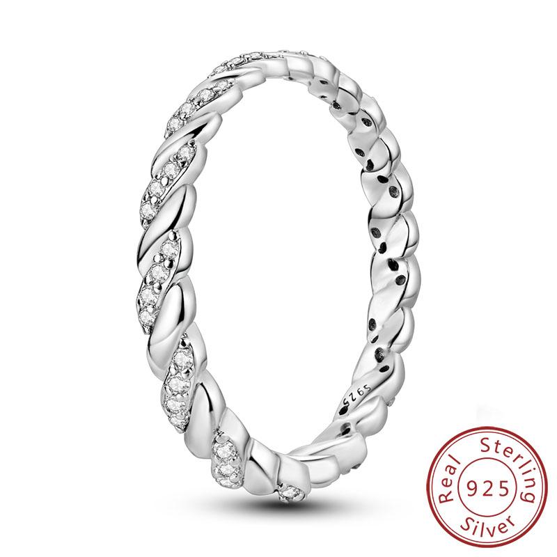 New Authentic Copper Rings Stackable Infinite Copper Zircon Ring Ideal For Women Wedding Anniversary Birthday Jewellery Gift