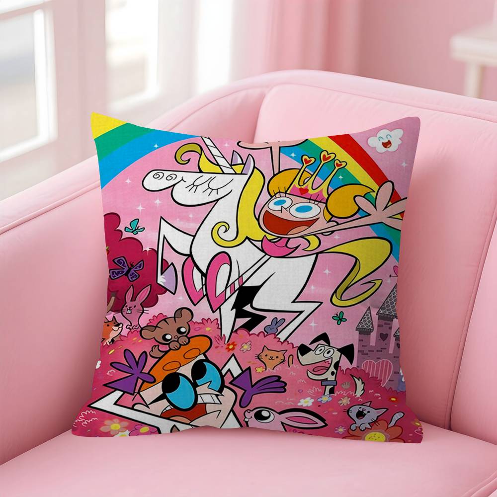 

Cartoon DDexters LLaboratory Cushion Cover Decorative Pillow Sofa Home Decor Case Pillow Cases 30x30 cm