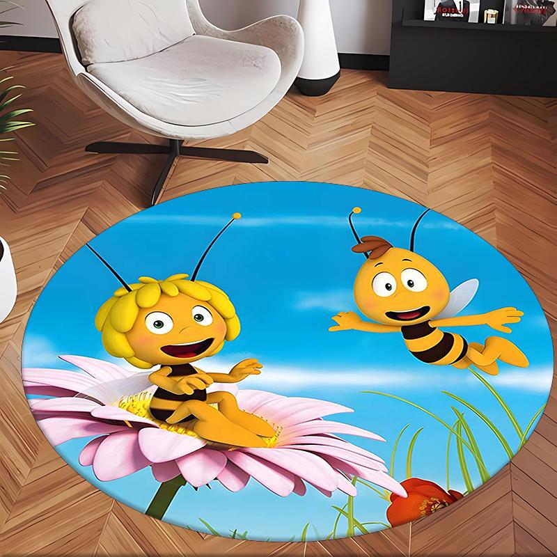 L'Ape Maia (5) Tappeto Rotondo per Ufficio Tappeto Decorativo per Pavimento per Ufficio Camera da Letto Soggiorno e Spazio Domestico