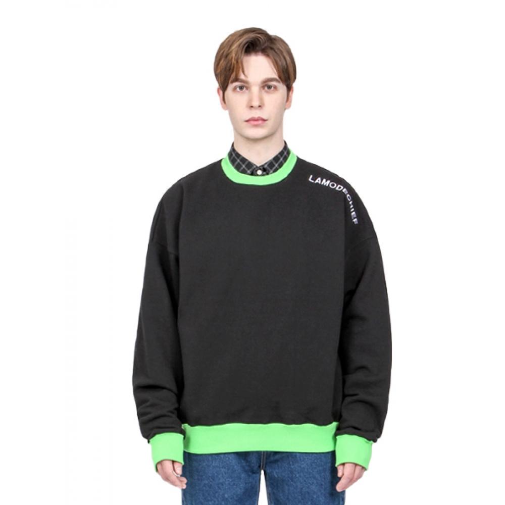 

LAMODECHIEF EMBROIDERY SHOULDER LOGO MTM BLACK