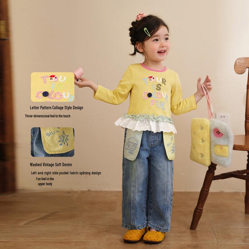 LUSON Girls  Fashion Spring Outfit Set 120