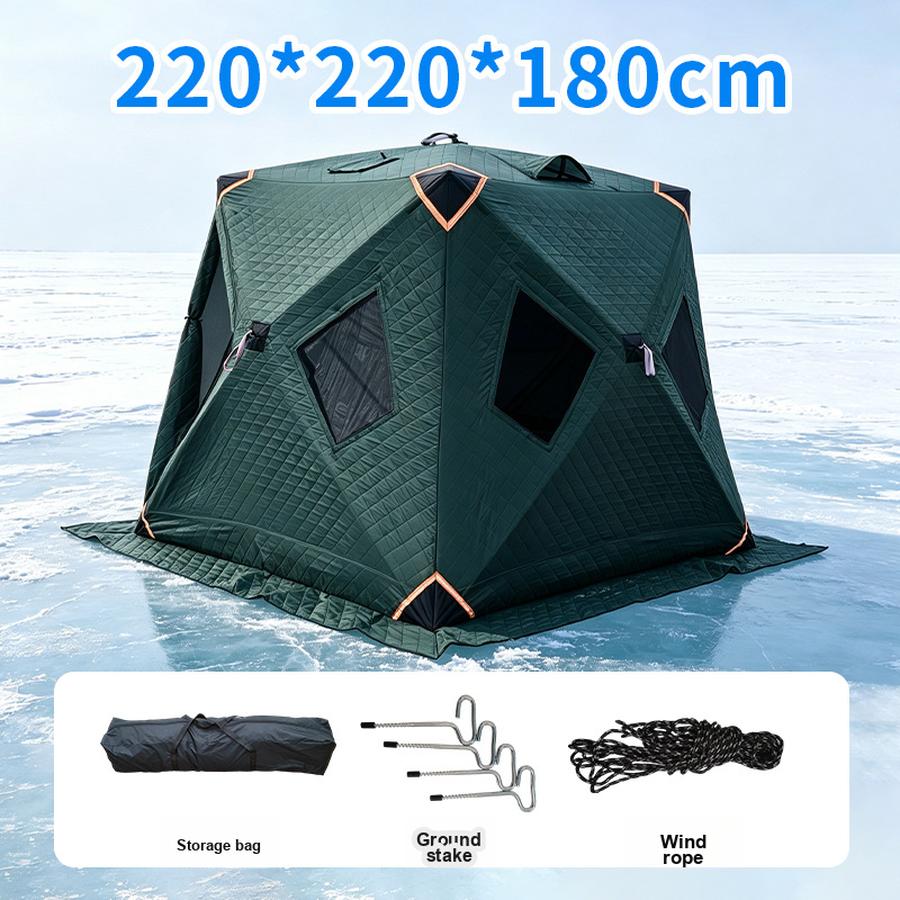 Ice Fishing Cotton Tent Outdoor Warm Camping Tent for Fishing with Windproof Insulation