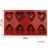 Dimpled Heart Silicone Mold Love Mousse Cake Baking Mould For Chocolate Candy Dessert Cookie Soap Ice Cube Tray Candle Tools