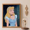 Diamond Painting Kit Unframed, Cinderella Sparkle Blue Gown, Classic Style Home Decor Craft, Perfect Gift Idea