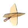 CUESOUL ROST 77 Transparent Big Wing Set of Clear White Small One-Piece Flights, Shape, 3, Orange, Logo, (CS-77-9T-S)