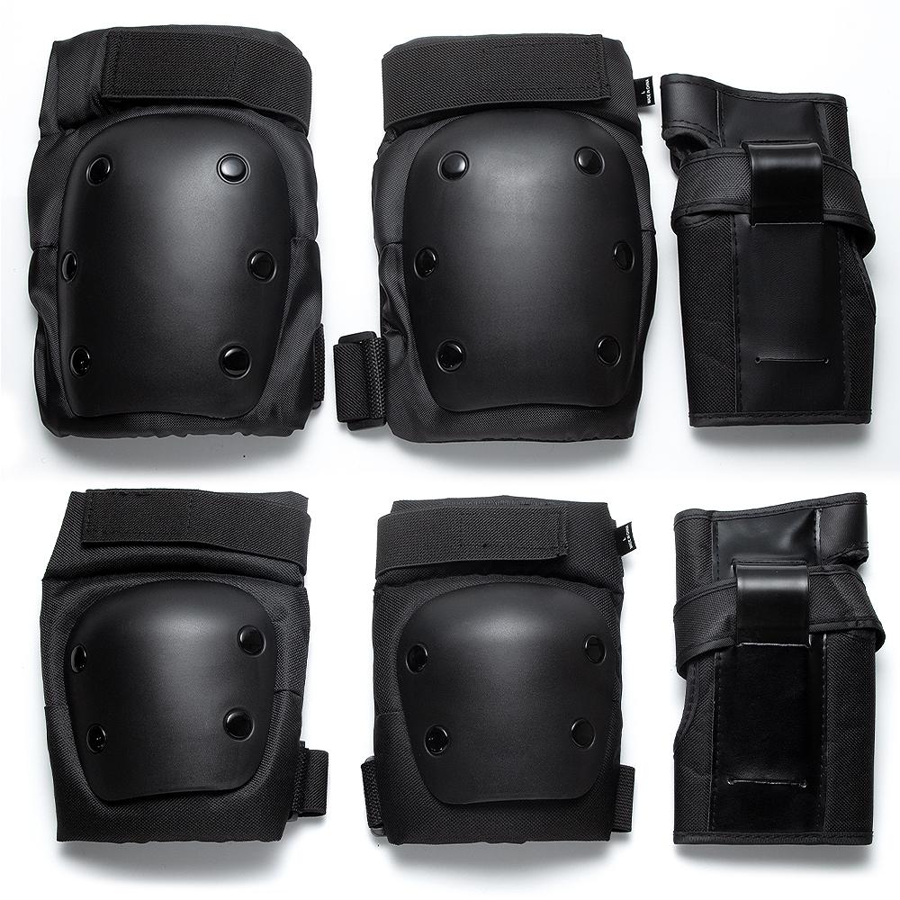 6 In 1 Adult/Child Knee Pads Elbow Pads Wrist Guards Protective Gear Set For Skateboarding Inline Roller Biking Roller Skating
