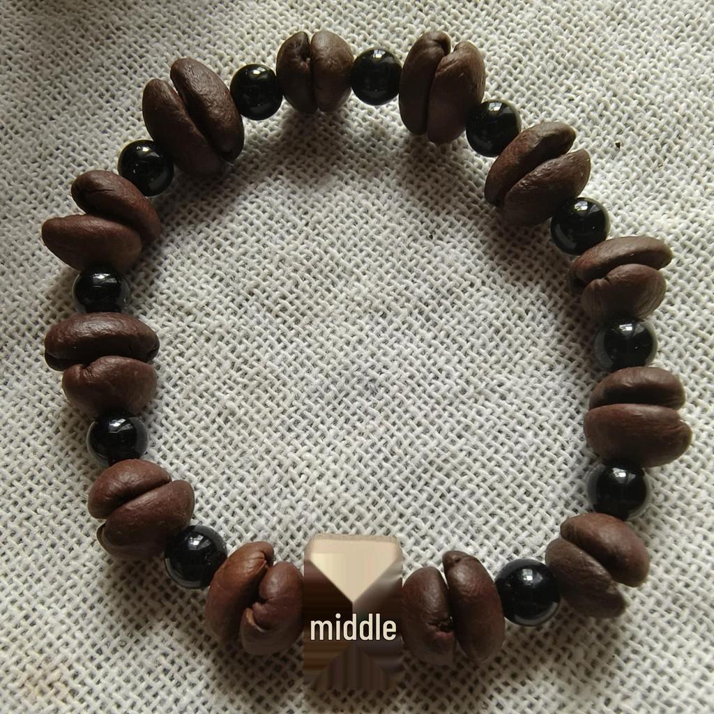 Prosperity Charm Beaded Bracelet: Unique Elastic Design for Men & Women