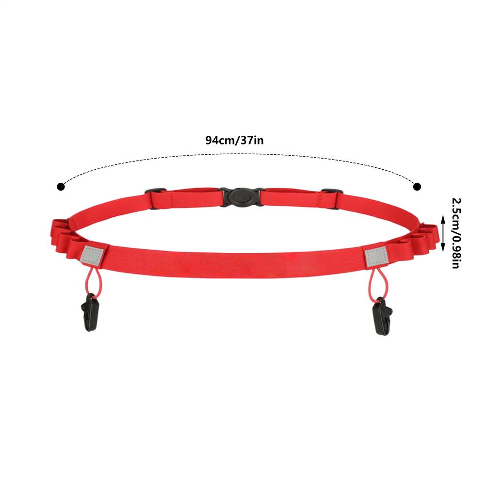 Race Belt Sport Race Number Belt Waistband Elastic Sports Fitness Waist Band For Riding Hiking Cycling Time Trials Outdoors
