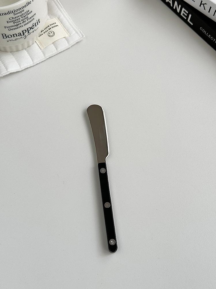 Anmuli Acrylic Steak Knife 304 Stainl Steel Fork Spoon Set Western Dining Butter Avocado Sauce Knife Fork Spoon Set