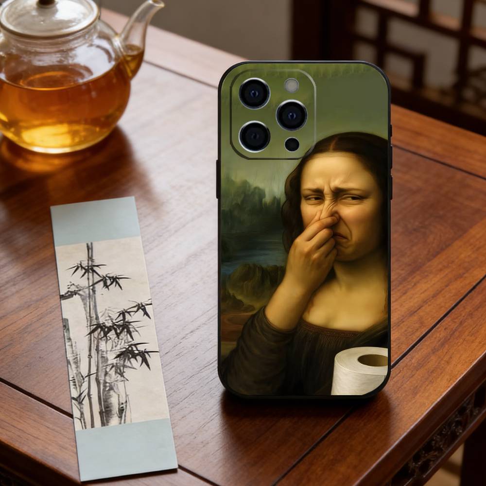 A ridiculous Mona Lisa meme  Phone Case Silicone Soft For IPhone 17 16 15 14 13 12 11 X XR Plus Pro Max Plus