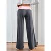 YYFS Women's Fashion Casual Solid Color Print High Waist Trousers Pants & Capris